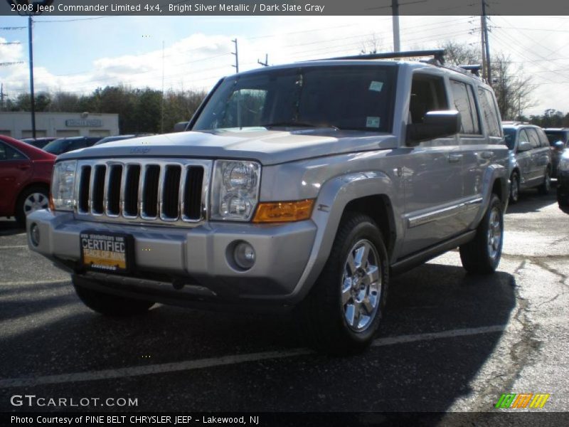 Bright Silver Metallic / Dark Slate Gray 2008 Jeep Commander Limited 4x4