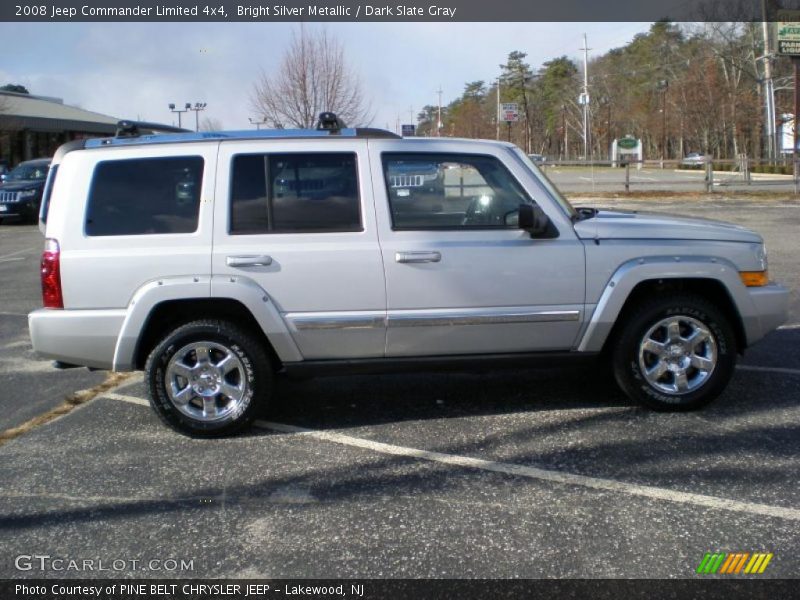 Bright Silver Metallic / Dark Slate Gray 2008 Jeep Commander Limited 4x4