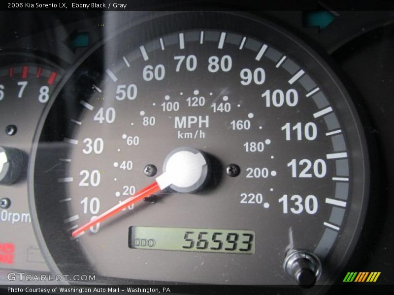 Ebony Black / Gray 2006 Kia Sorento LX