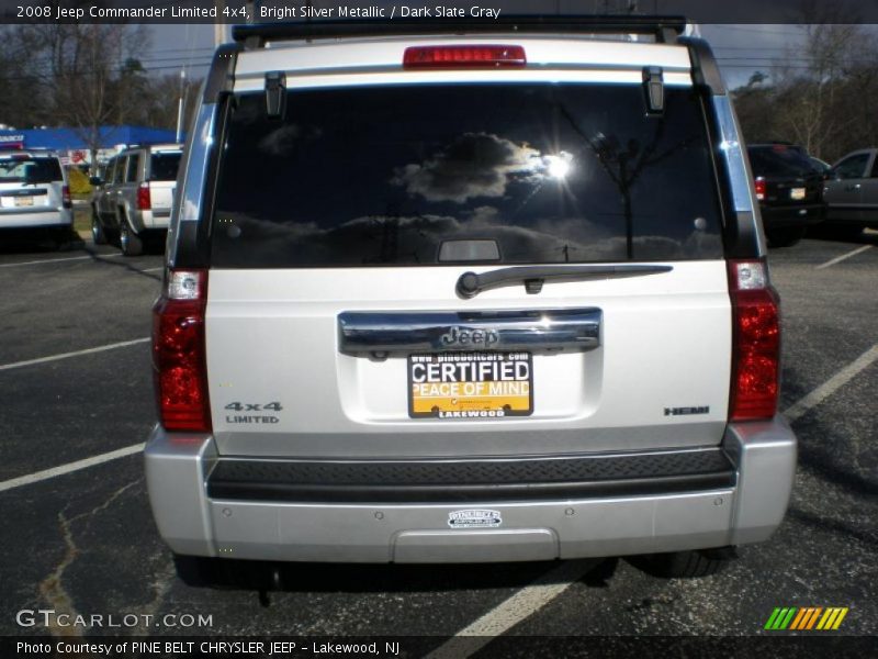 Bright Silver Metallic / Dark Slate Gray 2008 Jeep Commander Limited 4x4