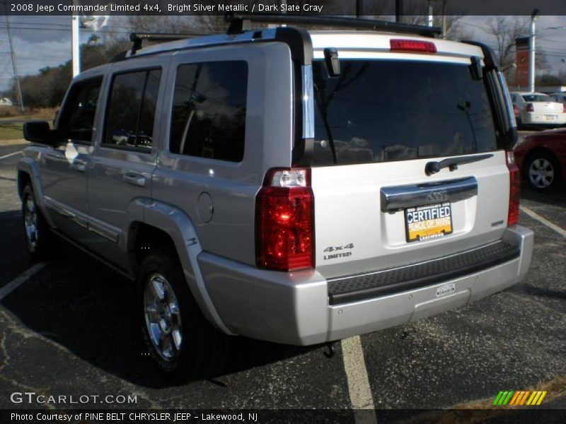 Bright Silver Metallic / Dark Slate Gray 2008 Jeep Commander Limited 4x4