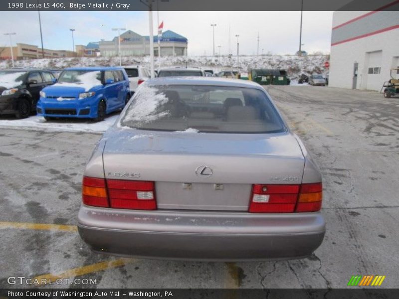 Beige Metallic / Gray 1998 Lexus LS 400