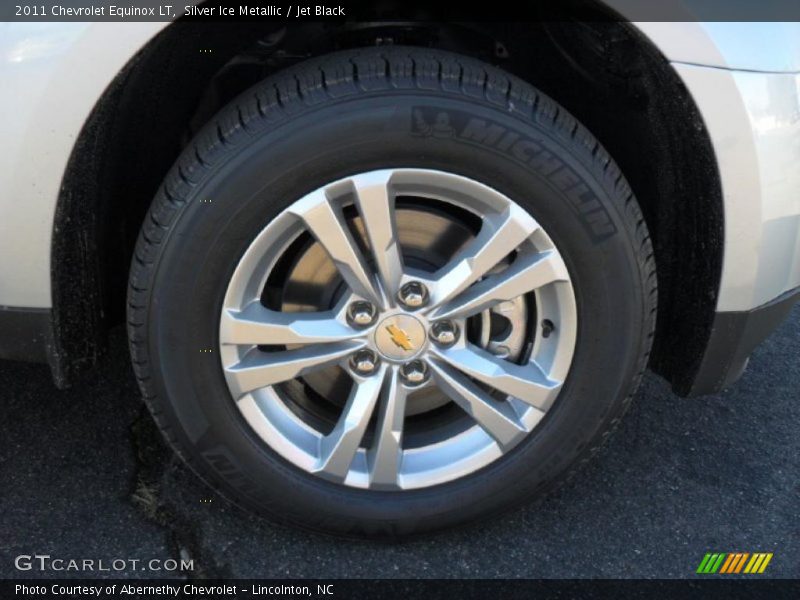 Silver Ice Metallic / Jet Black 2011 Chevrolet Equinox LT