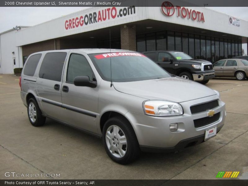 Silverstone Metallic / Medium Gray 2008 Chevrolet Uplander LS