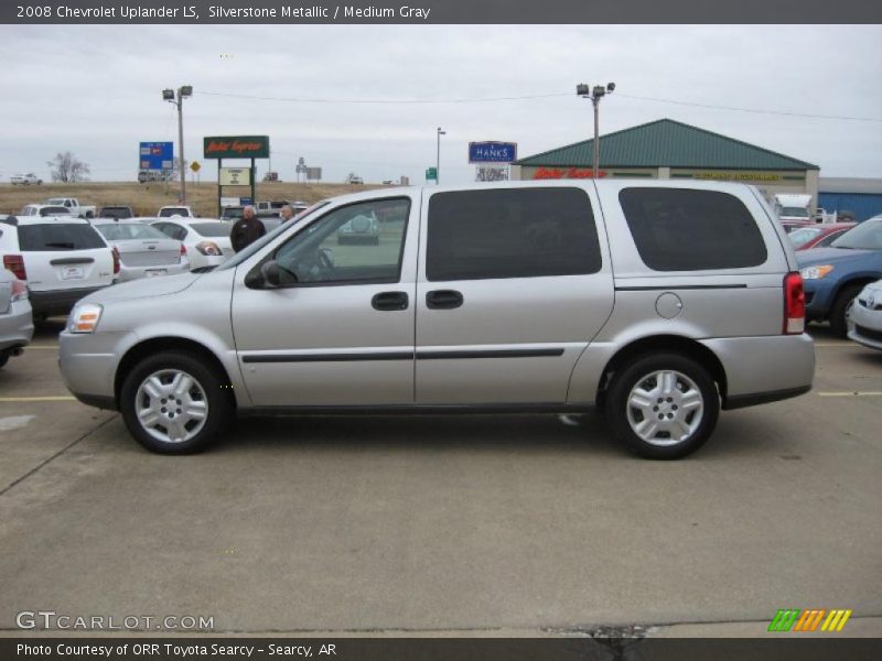 Silverstone Metallic / Medium Gray 2008 Chevrolet Uplander LS
