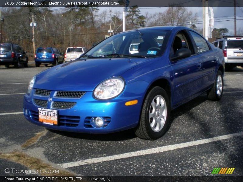 Electric Blue Pearlcoat / Dark Slate Gray 2005 Dodge Neon SXT