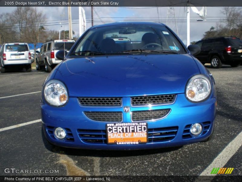 Electric Blue Pearlcoat / Dark Slate Gray 2005 Dodge Neon SXT