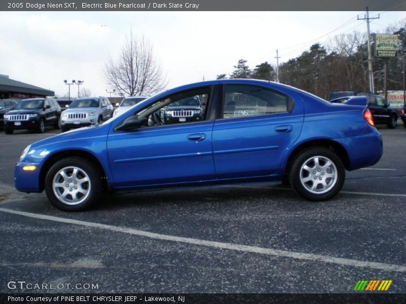 Electric Blue Pearlcoat / Dark Slate Gray 2005 Dodge Neon SXT