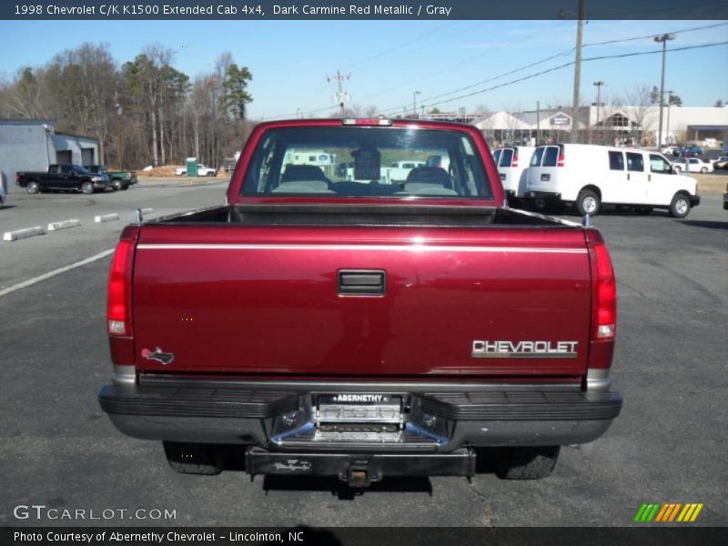  1998 C/K K1500 Extended Cab 4x4 Dark Carmine Red Metallic