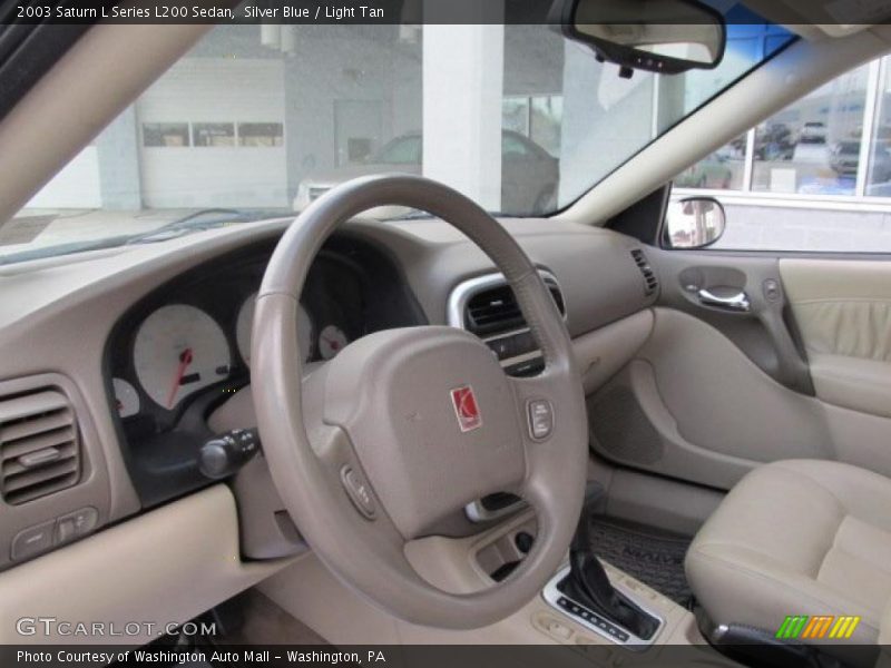 Silver Blue / Light Tan 2003 Saturn L Series L200 Sedan