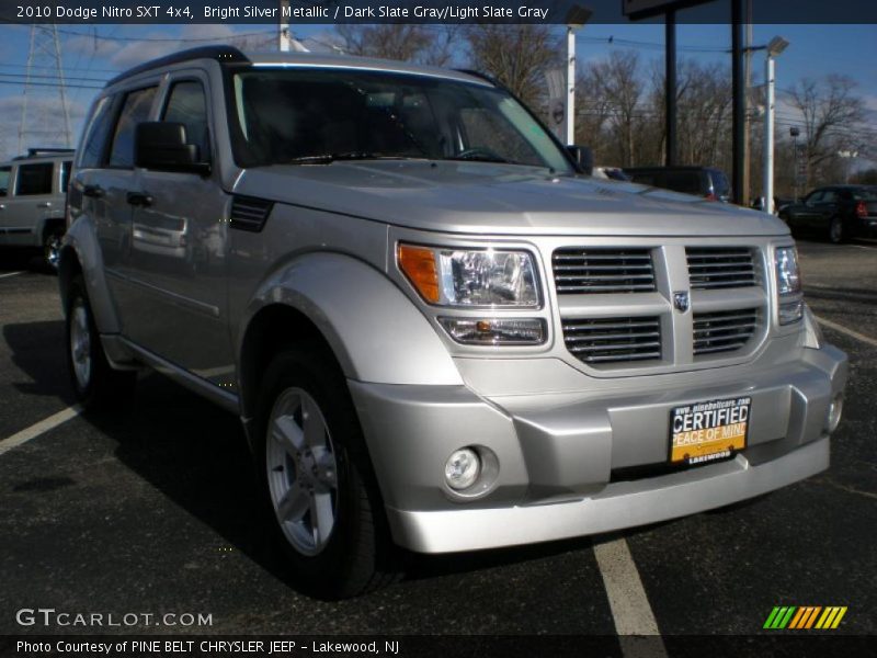 Bright Silver Metallic / Dark Slate Gray/Light Slate Gray 2010 Dodge Nitro SXT 4x4