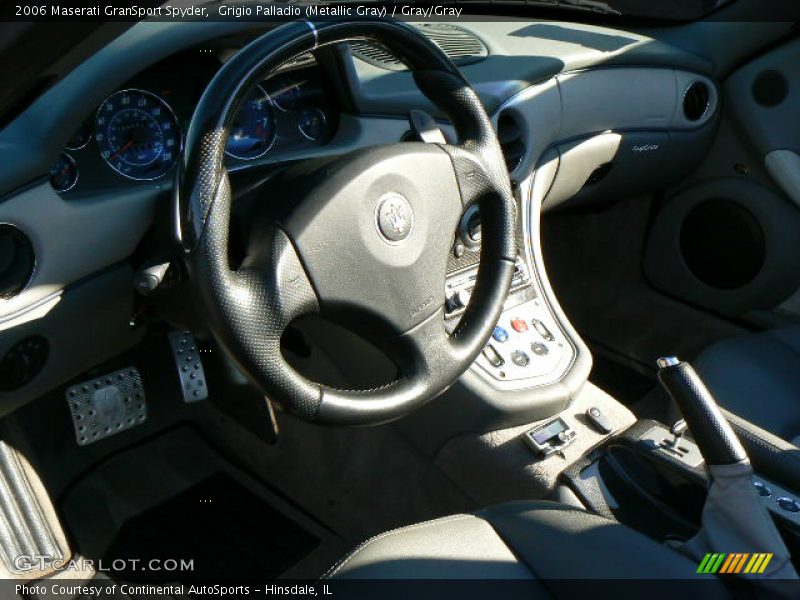 Grigio Palladio (Metallic Gray) / Gray/Gray 2006 Maserati GranSport Spyder