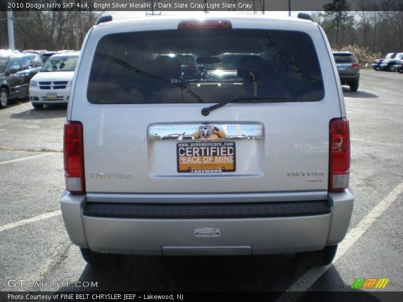 Bright Silver Metallic / Dark Slate Gray/Light Slate Gray 2010 Dodge Nitro SXT 4x4