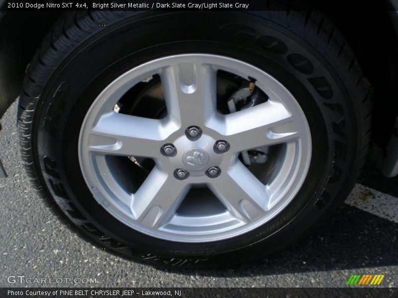 Bright Silver Metallic / Dark Slate Gray/Light Slate Gray 2010 Dodge Nitro SXT 4x4