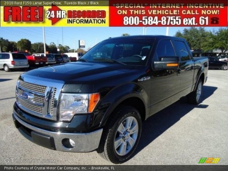 Tuxedo Black / Black 2010 Ford F150 Lariat SuperCrew