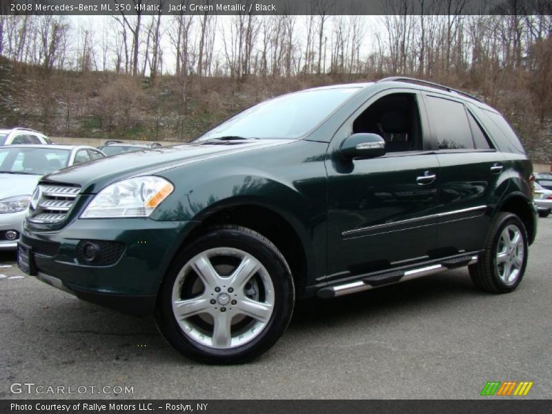 Jade Green Metallic / Black 2008 Mercedes-Benz ML 350 4Matic