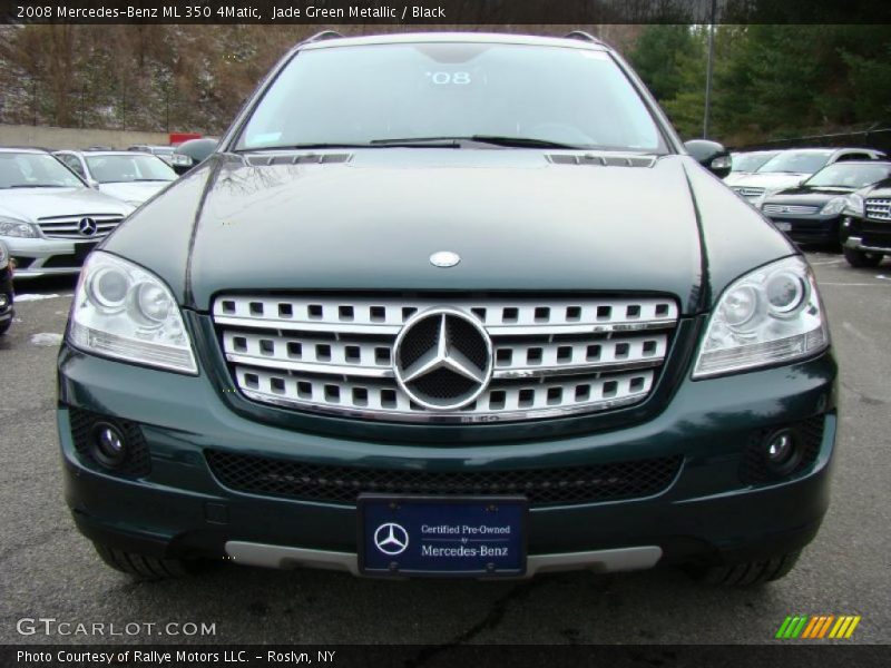 Jade Green Metallic / Black 2008 Mercedes-Benz ML 350 4Matic