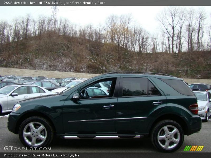 Jade Green Metallic / Black 2008 Mercedes-Benz ML 350 4Matic