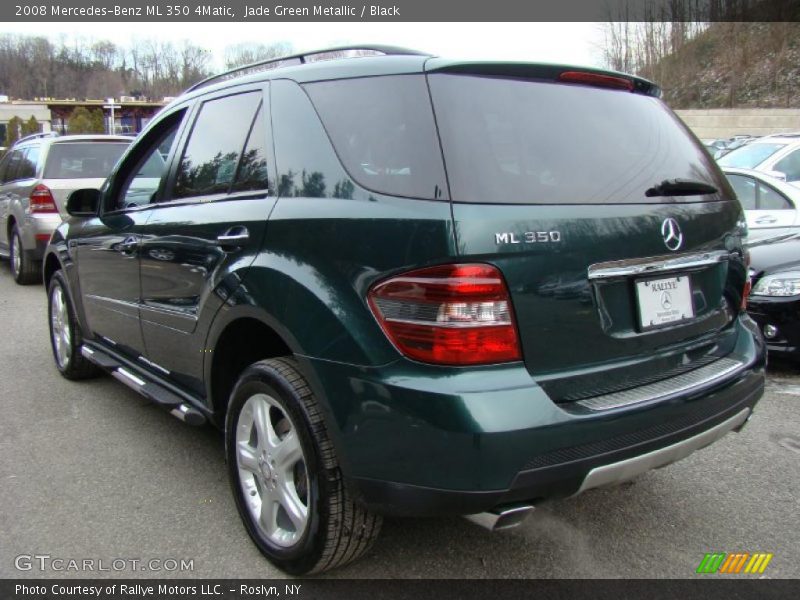 Jade Green Metallic / Black 2008 Mercedes-Benz ML 350 4Matic