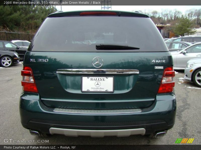 Jade Green Metallic / Black 2008 Mercedes-Benz ML 350 4Matic