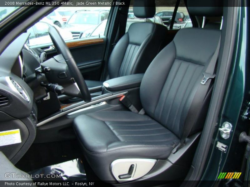 Jade Green Metallic / Black 2008 Mercedes-Benz ML 350 4Matic