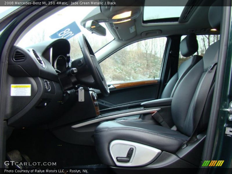 Jade Green Metallic / Black 2008 Mercedes-Benz ML 350 4Matic