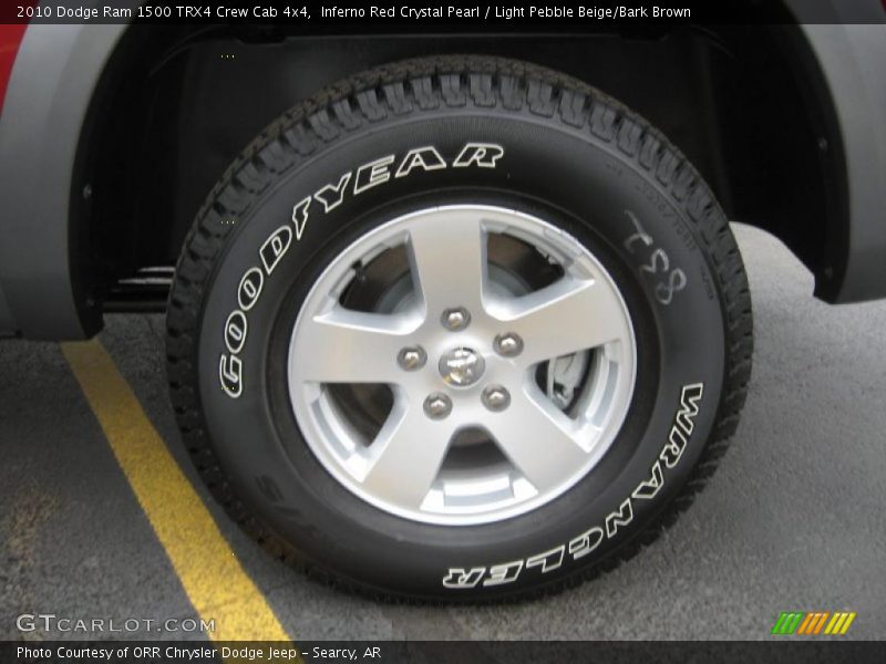 Inferno Red Crystal Pearl / Light Pebble Beige/Bark Brown 2010 Dodge Ram 1500 TRX4 Crew Cab 4x4