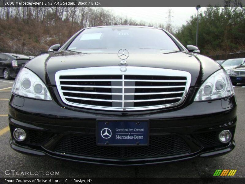 Black / Black 2008 Mercedes-Benz S 63 AMG Sedan
