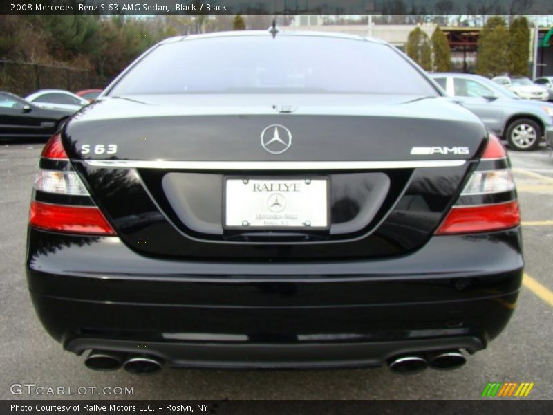 Black / Black 2008 Mercedes-Benz S 63 AMG Sedan