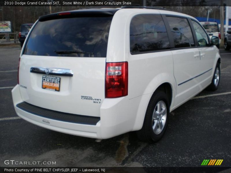 Stone White / Dark Slate Gray/Light Shale 2010 Dodge Grand Caravan SXT