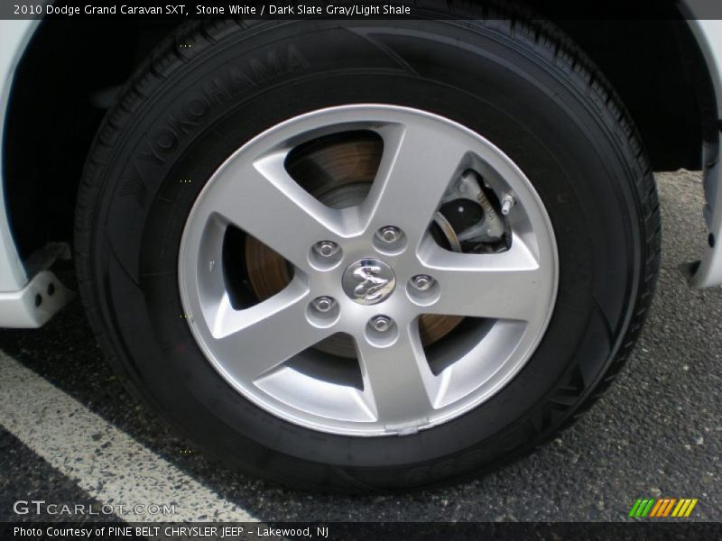 Stone White / Dark Slate Gray/Light Shale 2010 Dodge Grand Caravan SXT