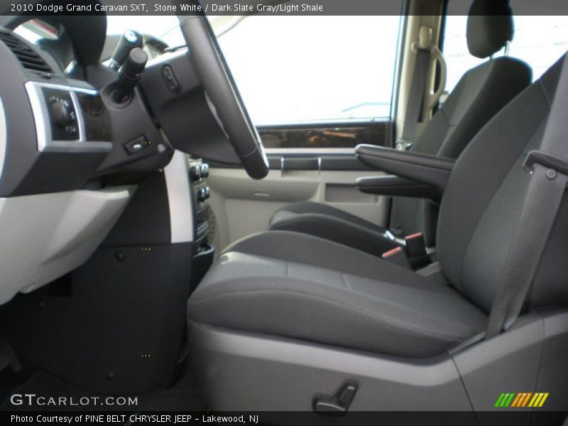 Stone White / Dark Slate Gray/Light Shale 2010 Dodge Grand Caravan SXT