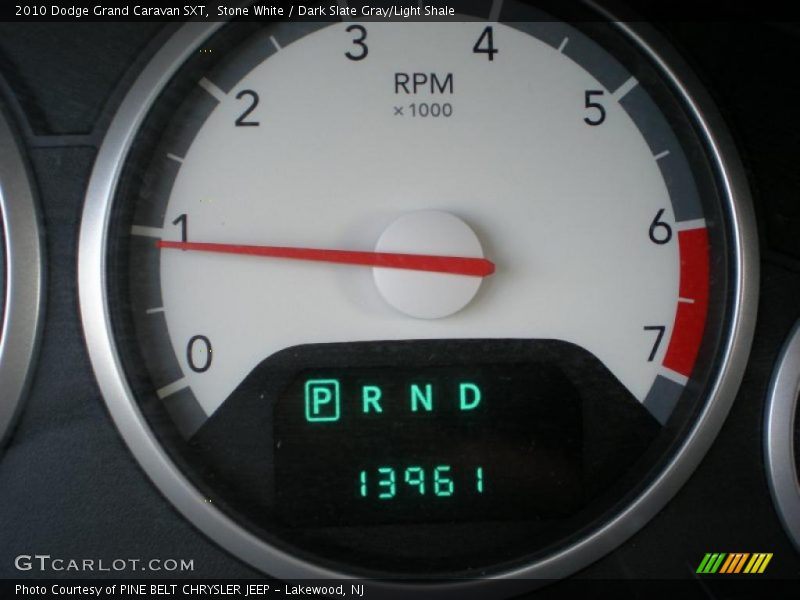 Stone White / Dark Slate Gray/Light Shale 2010 Dodge Grand Caravan SXT