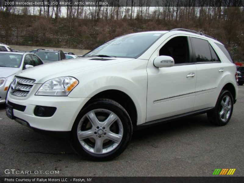 Arctic White / Black 2008 Mercedes-Benz ML 350 4Matic