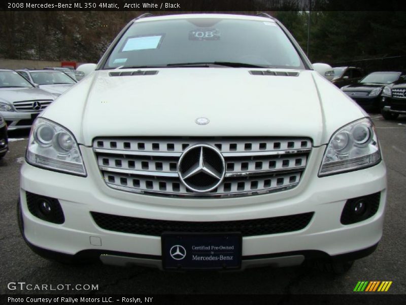 Arctic White / Black 2008 Mercedes-Benz ML 350 4Matic