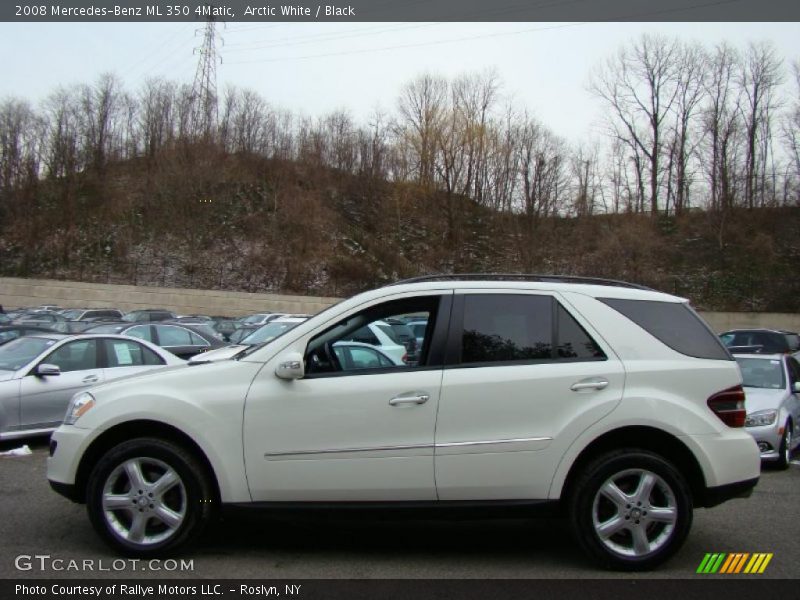 Arctic White / Black 2008 Mercedes-Benz ML 350 4Matic