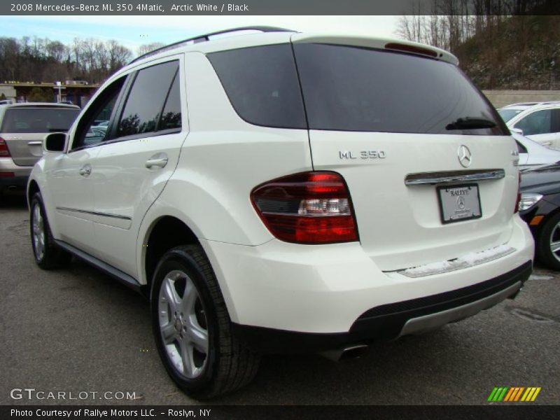 Arctic White / Black 2008 Mercedes-Benz ML 350 4Matic