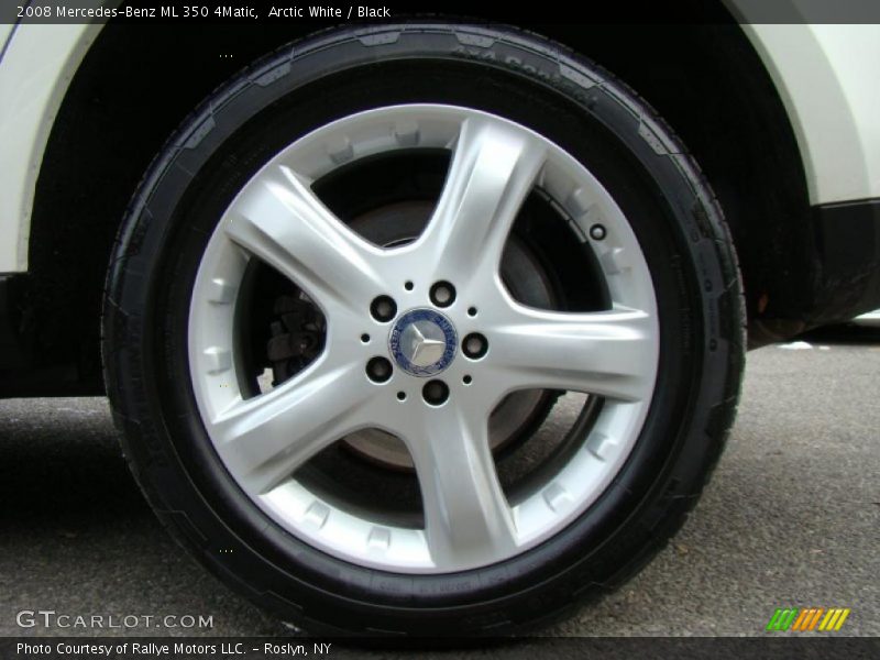 Arctic White / Black 2008 Mercedes-Benz ML 350 4Matic