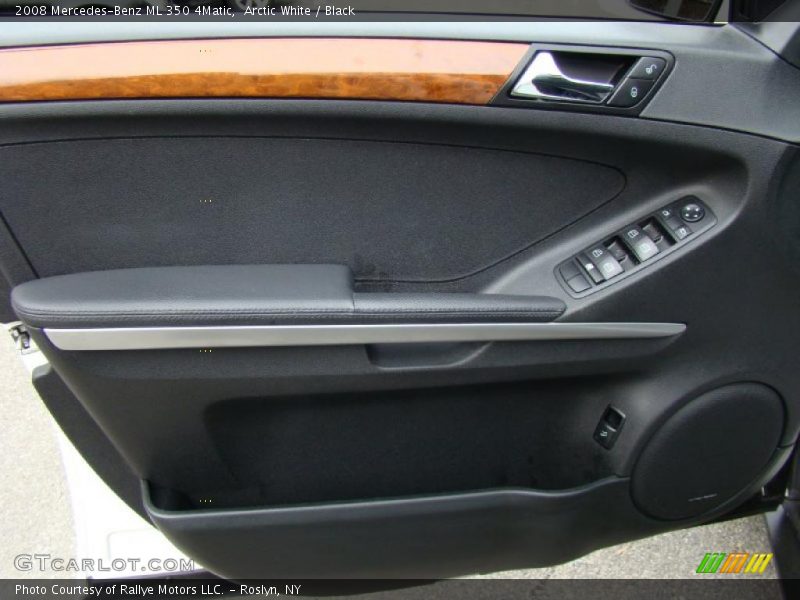 Arctic White / Black 2008 Mercedes-Benz ML 350 4Matic