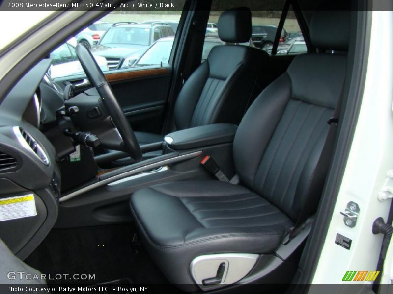 Arctic White / Black 2008 Mercedes-Benz ML 350 4Matic