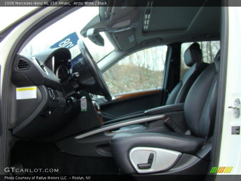 Arctic White / Black 2008 Mercedes-Benz ML 350 4Matic