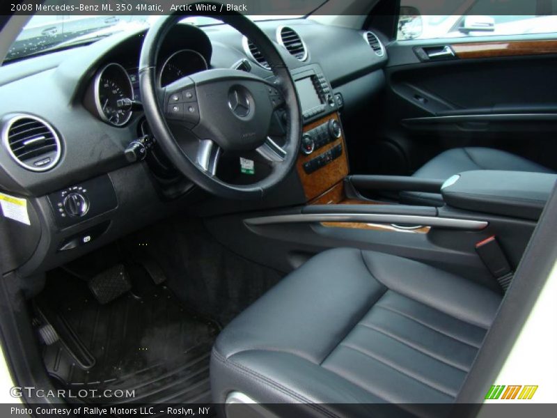 Arctic White / Black 2008 Mercedes-Benz ML 350 4Matic