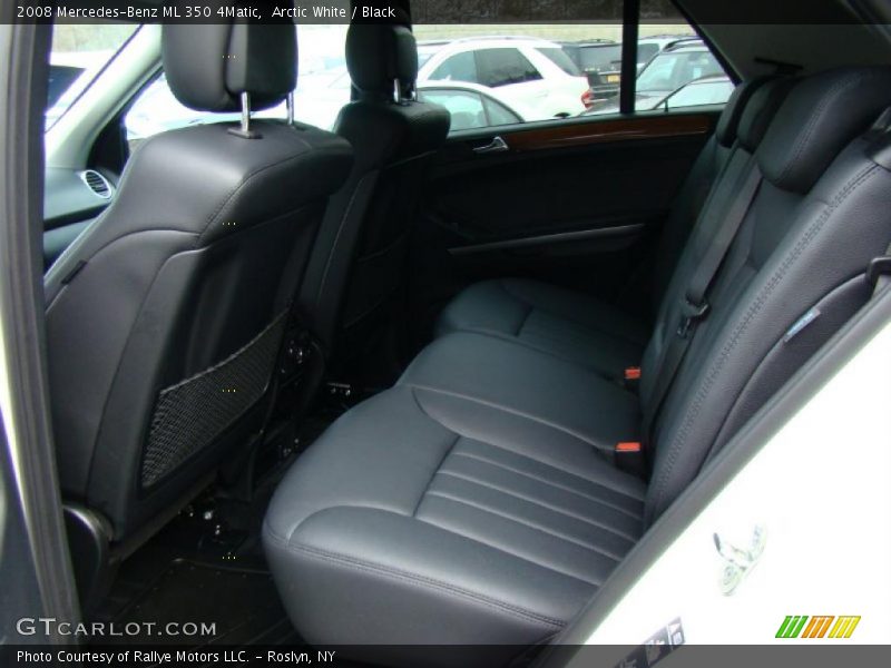 Arctic White / Black 2008 Mercedes-Benz ML 350 4Matic