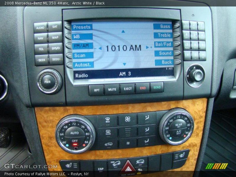 Arctic White / Black 2008 Mercedes-Benz ML 350 4Matic