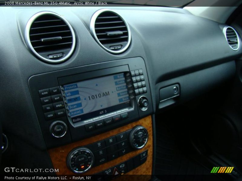 Arctic White / Black 2008 Mercedes-Benz ML 350 4Matic