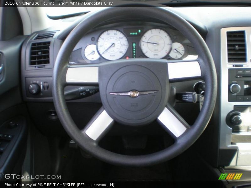 Bright White / Dark Slate Gray 2010 Chrysler 300 Touring