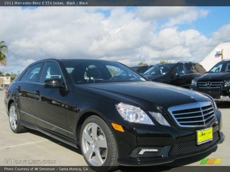 Black / Black 2011 Mercedes-Benz E 350 Sedan