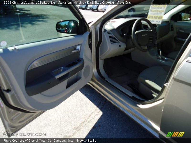 Light Sandstone Metallic / Dark Slate Gray/Light Slate Gray 2008 Chrysler Sebring LX Sedan