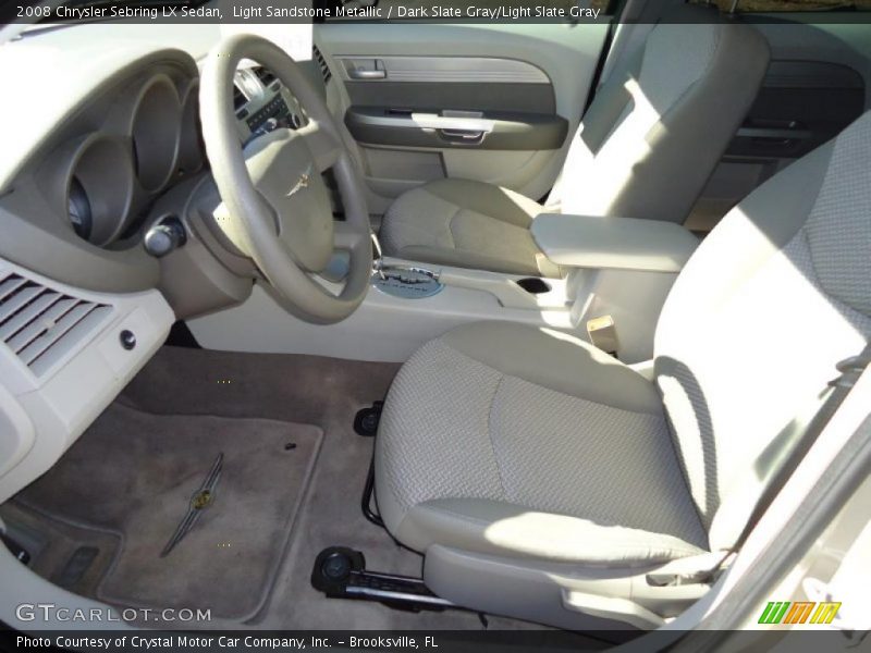 Light Sandstone Metallic / Dark Slate Gray/Light Slate Gray 2008 Chrysler Sebring LX Sedan