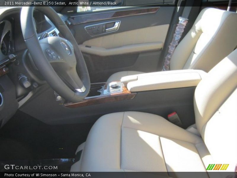 Arctic White / Almond/Black 2011 Mercedes-Benz E 350 Sedan